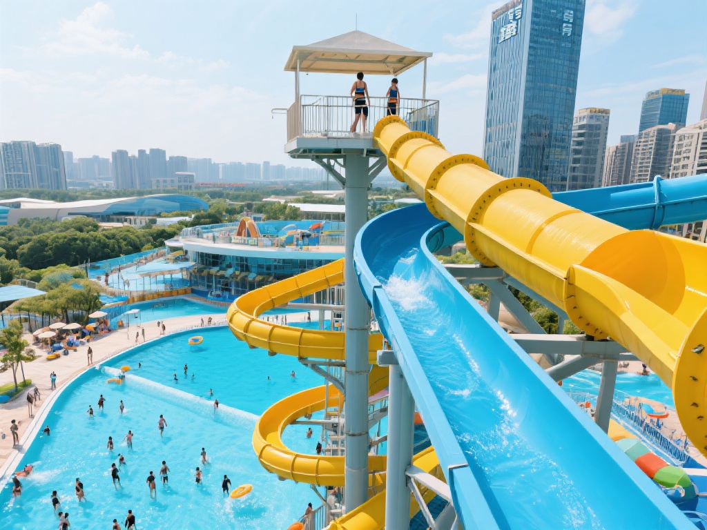 想象一下，在炎炎夏日里，站在高耸的水上滑梯顶端，俯